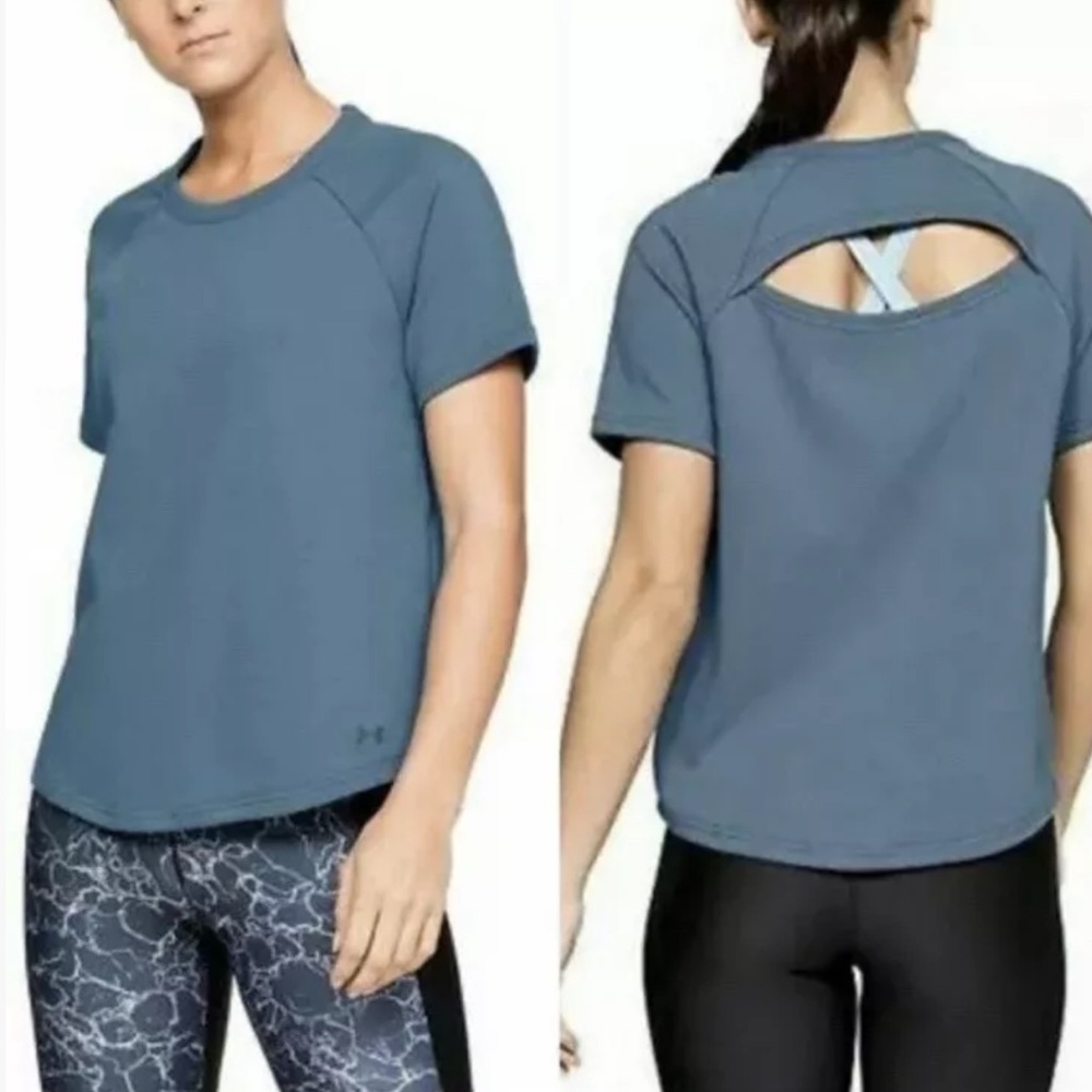 Under Armour French Terry Short Sleeve Sweatshirt NWT  (M)